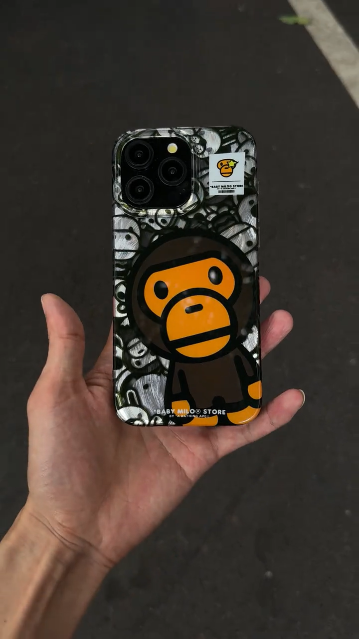 猿人猴羽紗IMD雙層磨砂手機殼-ZUIHANG SHOP